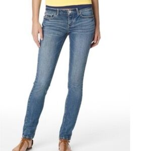 Aeropostale Bayla Skinny Jeans Low Rise Light Wash Y2K Size 11/12